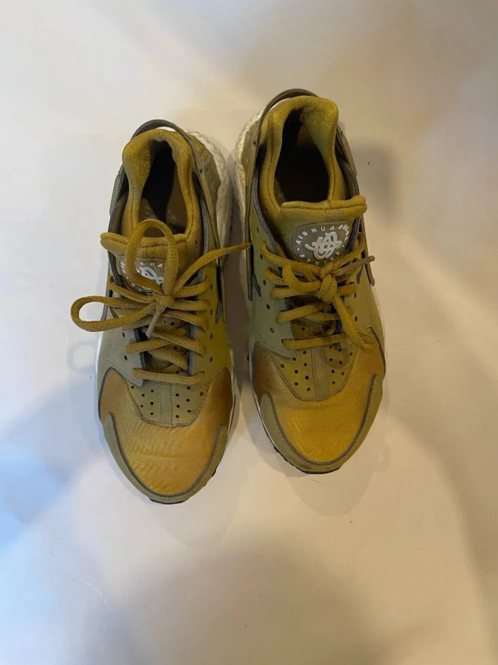 Nike Gold Huarache Sneakers